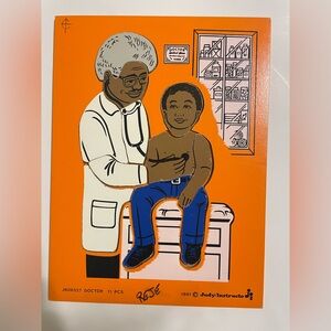 Vintage 1981 Judy Instructo Doctor 11 pieces wooden puzzle